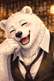 くま店長（？？）人間界完全未経験　弱点は肉球とおなか